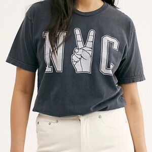 Free People NYC Peace Graphic Tee
